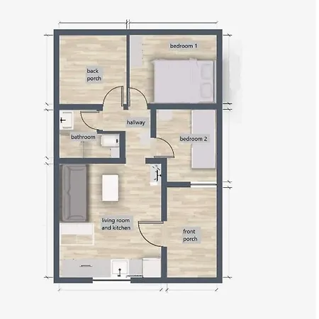 Detached Renovated With A Garden 3 Min Walk From The * 벌하티